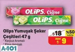 OLİPS YUMUŞAK ŞEKER ÇEŞİTLERİ 47 G